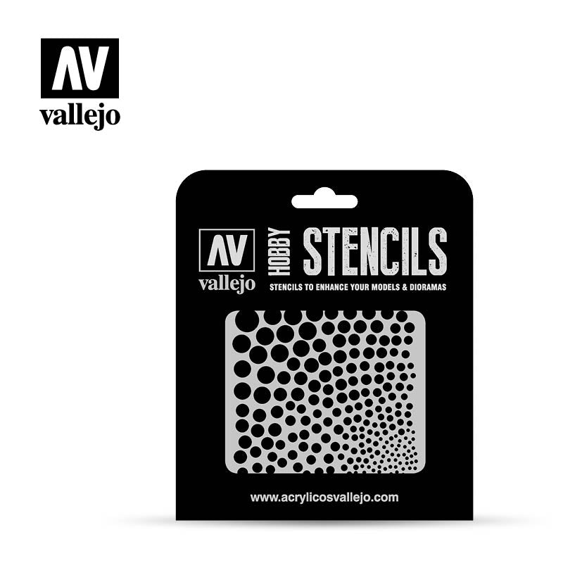 Vallejo Stencils Circle Textures SF002