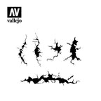 Vallejo Stencils Cracked Wall VALST-TX001