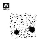Vallejo Stencils Splash & Stains VALST-TX003