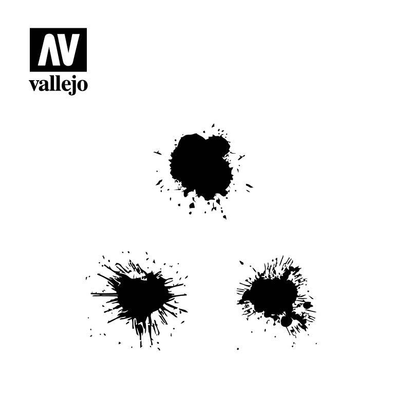 Vallejo Stencils Paint Stains TX005