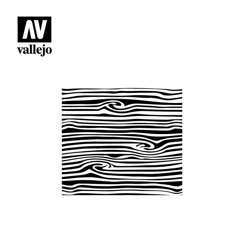 Vallejo Stencils Wood Texture No. 2 TX007