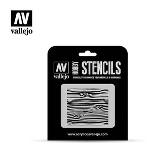 Vallejo Stencils Wood Texture No. 2 TX007
