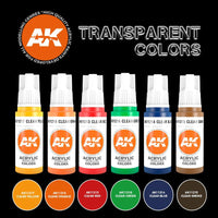 AK Interactive Transparent Colors Set AK11758 - Hobby Heaven

