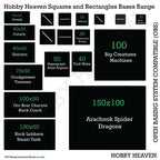 20mm Square Plain Plastic Bases for Wargaming Miniatures