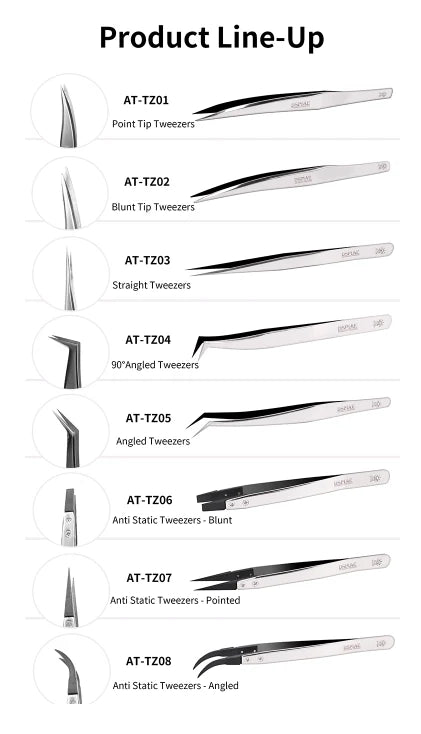 DSPIAE AT-TZ02 Flat-End Tweezers