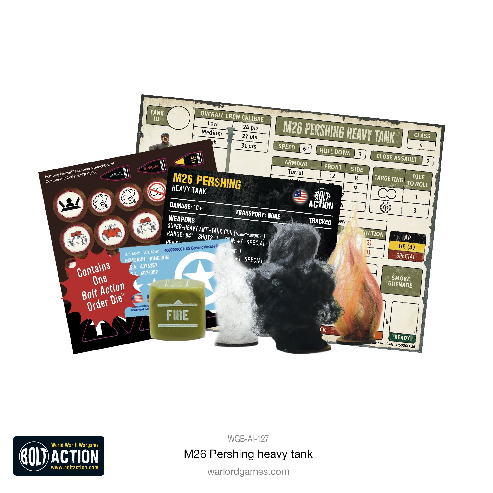 Bolt Action US M26 Pershing Heavy Tank Warlord Games