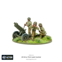 Bolt Action US Army 75mm Howitzer Metal Warlord Games
