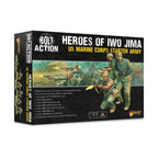The US Marine Corps starter army in its Heroes of Iwo Jima box, contents printed on the front