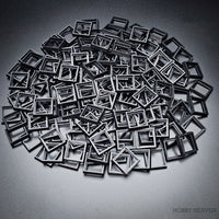 Multiple 20-25mm square base converters showing product texture detail
