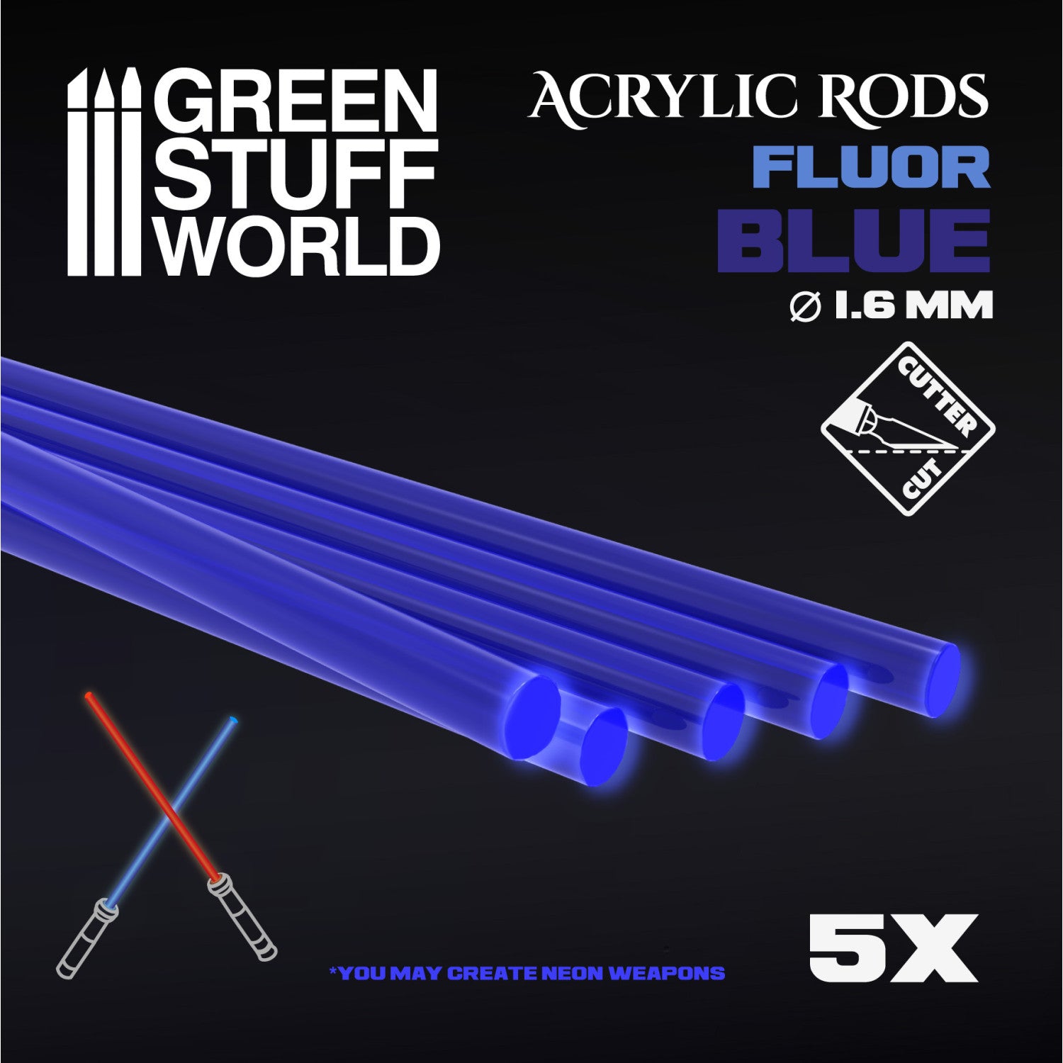 Acrylic Rods – Clear Plastic Support Rods for Miniatures & Dioramas