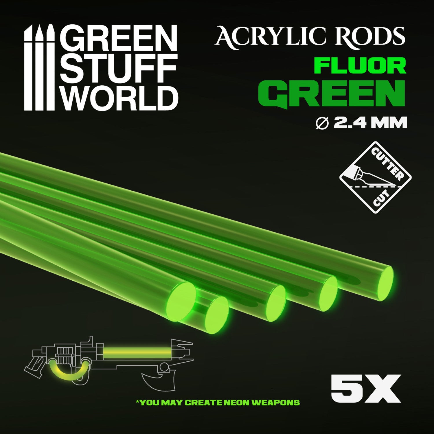 Acrylic Rods – Clear Plastic Support Rods for Miniatures & Dioramas