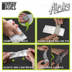 Green Stuff World Air Dry Foam Clay 250g White packaging and product view