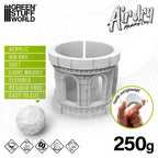 Air Dry Foam Clay modeling examples using molds and texture rollers