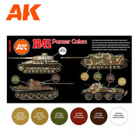 AK Interactive 1945 German Late Colors 3G Paints Set AFV AK11654 - Hobby Heaven