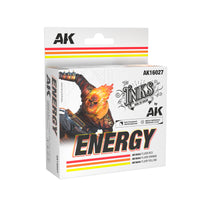 AK Interactive Acrylic Inks Energy Set of 3 jars (30ml each) - vibrant tones.
