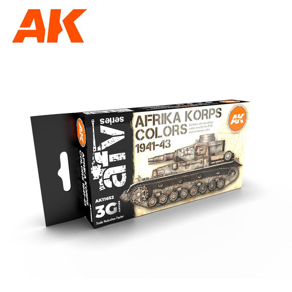 AK Interactive Afrika Korps 3G Paints Set AFV AK11652 - Hobby Heaven