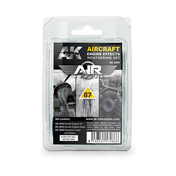 AK Interactive Aircraft Engine Weathering Set Air Series AK2000 - Hobby Heaven
