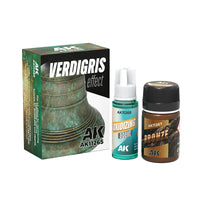  AK Interactive AK11265 Verdigris Effect Kit – Realistic oxidation for miniatures and models
