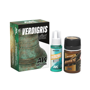  AK Interactive AK11265 Verdigris Effect Kit – Realistic oxidation for miniatures and models