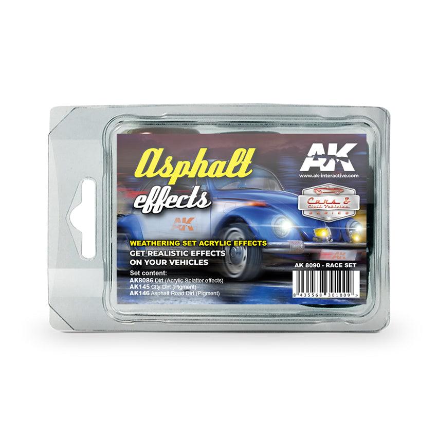 AK Interactive Asphalt Effects Race Set AK8090 - Hobby Heaven
