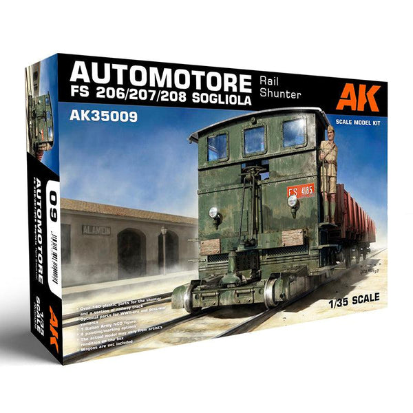 AK Interactive Automotore FS 206/207/208 Sogliola Rail Shunter 1/35 AK35009 - Hobby Heaven