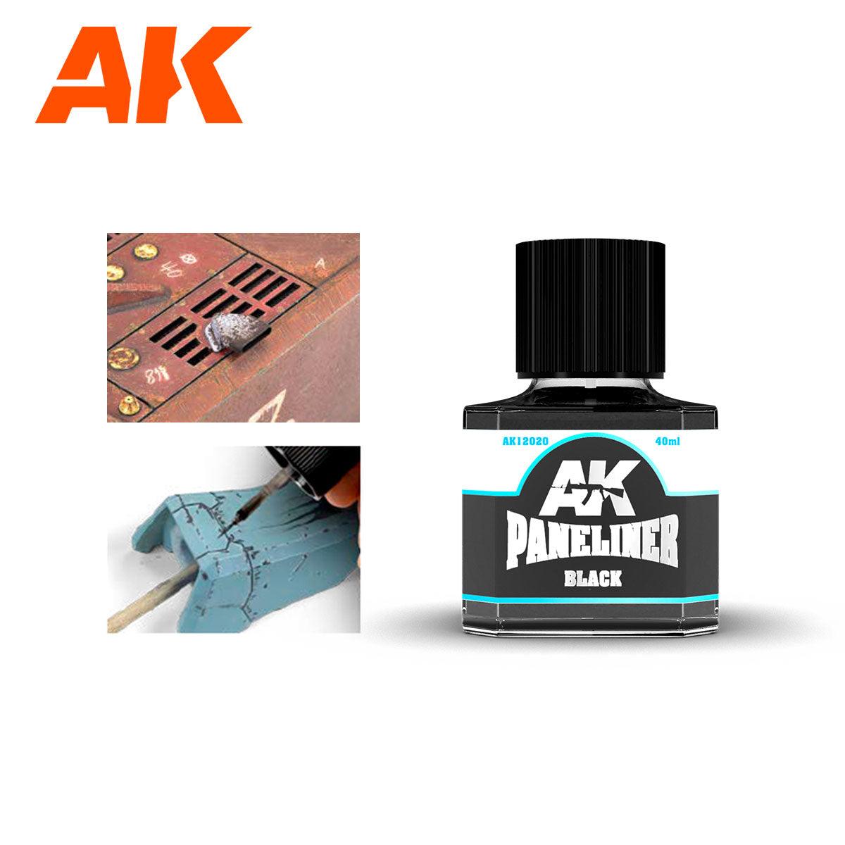AK Interactive Black Paneliner AK12020 - Hobby Heaven