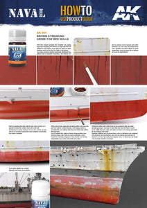 AK Interactive Brown Streaking Grime For Red Hulls 35ml Ship Series AK304 - Hobby Heaven