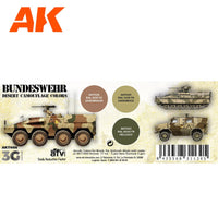 AK Interactive Bundeswehr Desert Colors 3G Paints Set AFV AK11666 - Hobby Heaven
