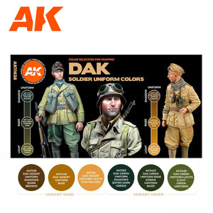 Ak Interactive Dak Soldier Uniform Colors 3g Figure Paint Set AK11628 - Hobby Heaven