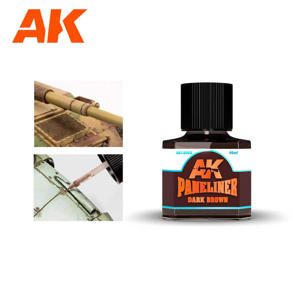 AK Interactive Dark Brown Paneliner AK12022 - Hobby Heaven