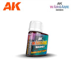 AK Interactive AK14204 Dark Rust Wash 35ml bottle with Wargame Washes label