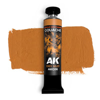 AK Interactive Dry Mud Gouache Paint 20ml (AKG06) for realistic mud effects in modeling.
