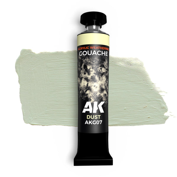 AK Interactive Dust Gouache Paint 20ml (AKG07) for realistic dust effects in modeling.