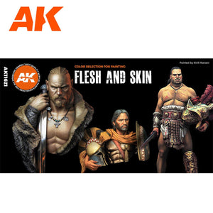 Ak Interactive Flesh And Skin Colors 3g Figure Paint Set AK11621 - Hobby Heaven