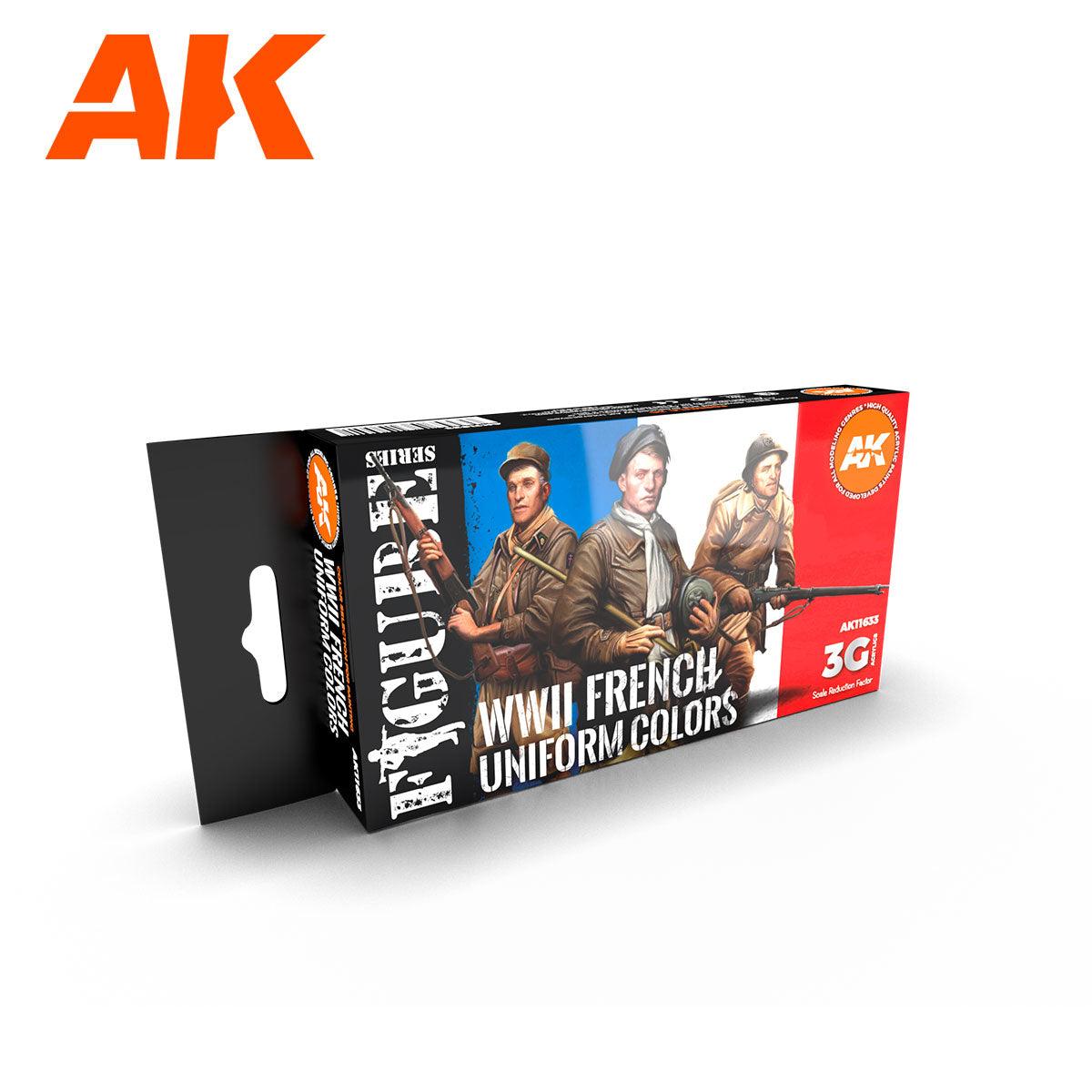 Ak Interactive French Uniform Colors 3g Figure Paint Set AK11633 - Hobby Heaven