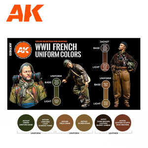 Ak Interactive French Uniform Colors 3g Figure Paint Set AK11633 - Hobby Heaven