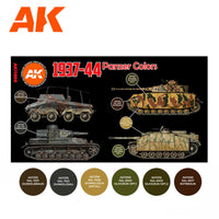 AK Interactive German War Colors 37-44 3G Paints Set AFV AK11656 - Hobby Heaven