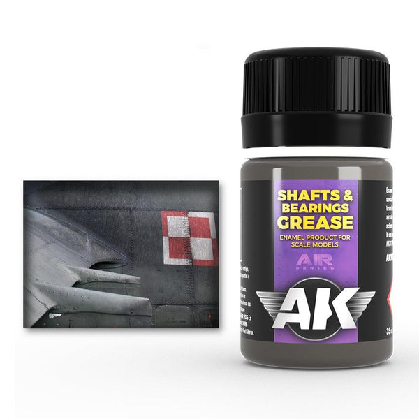 AK Interactive Grease Shafts & Bearings 35ml Air Series Enamel Wash AK2032 - Hobby Heaven