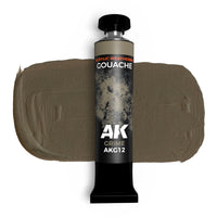 AK Interactive Grime Gouache Paint 20ml (AKG12) for realistic grime and weathering effects in modeling.

