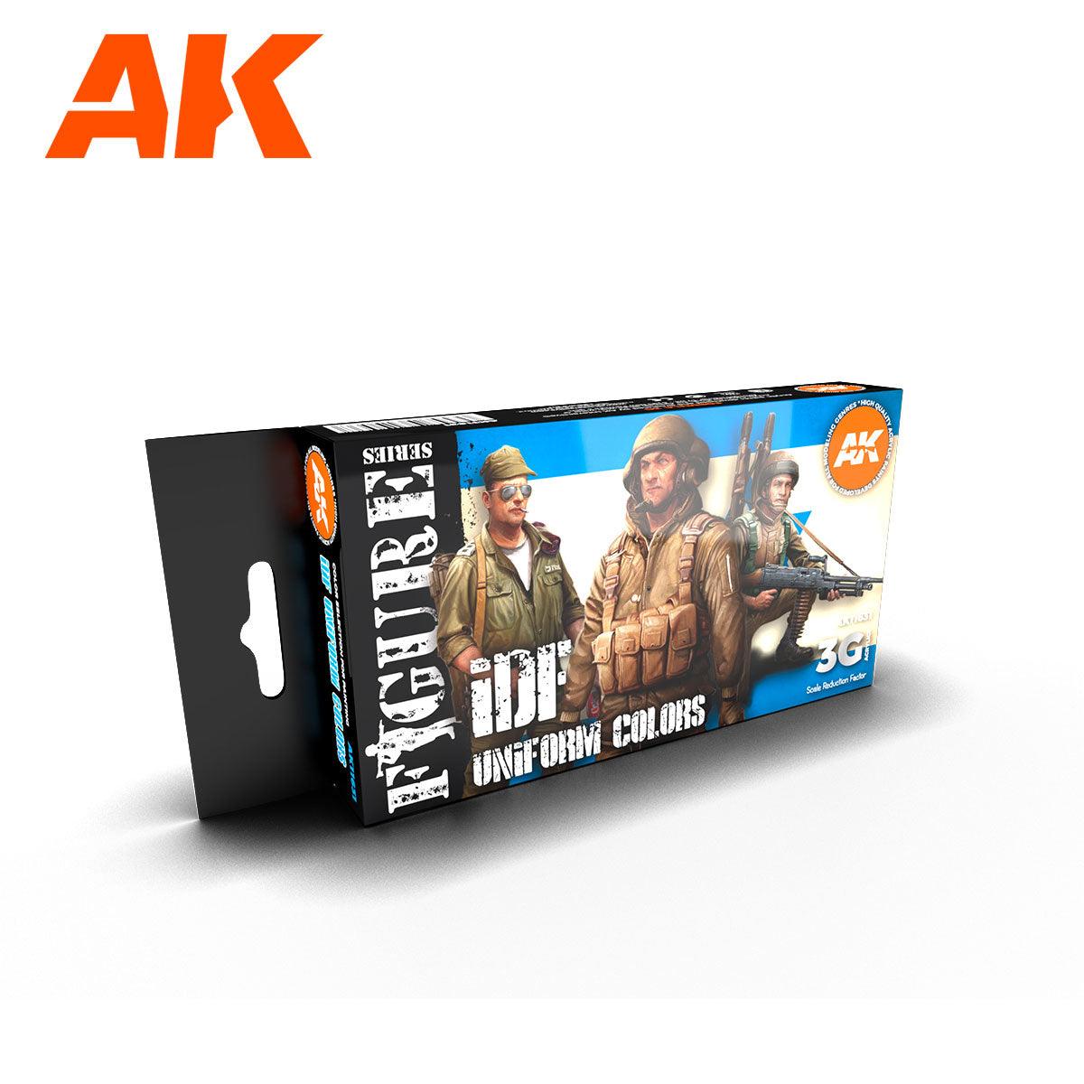 Ak Interactive IDF Uniform Colors 3g Figure Paint Set AK11631 - Hobby Heaven
