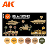 AK Interactive Iraq & Afghanistan 3G Paints Set AFV AK11655 - Hobby Heaven