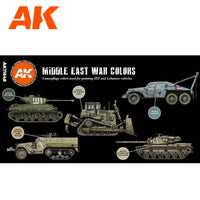 AK Interactive Middle East War Colors 3G Paints Set AFV AK11648 - Hobby Heaven