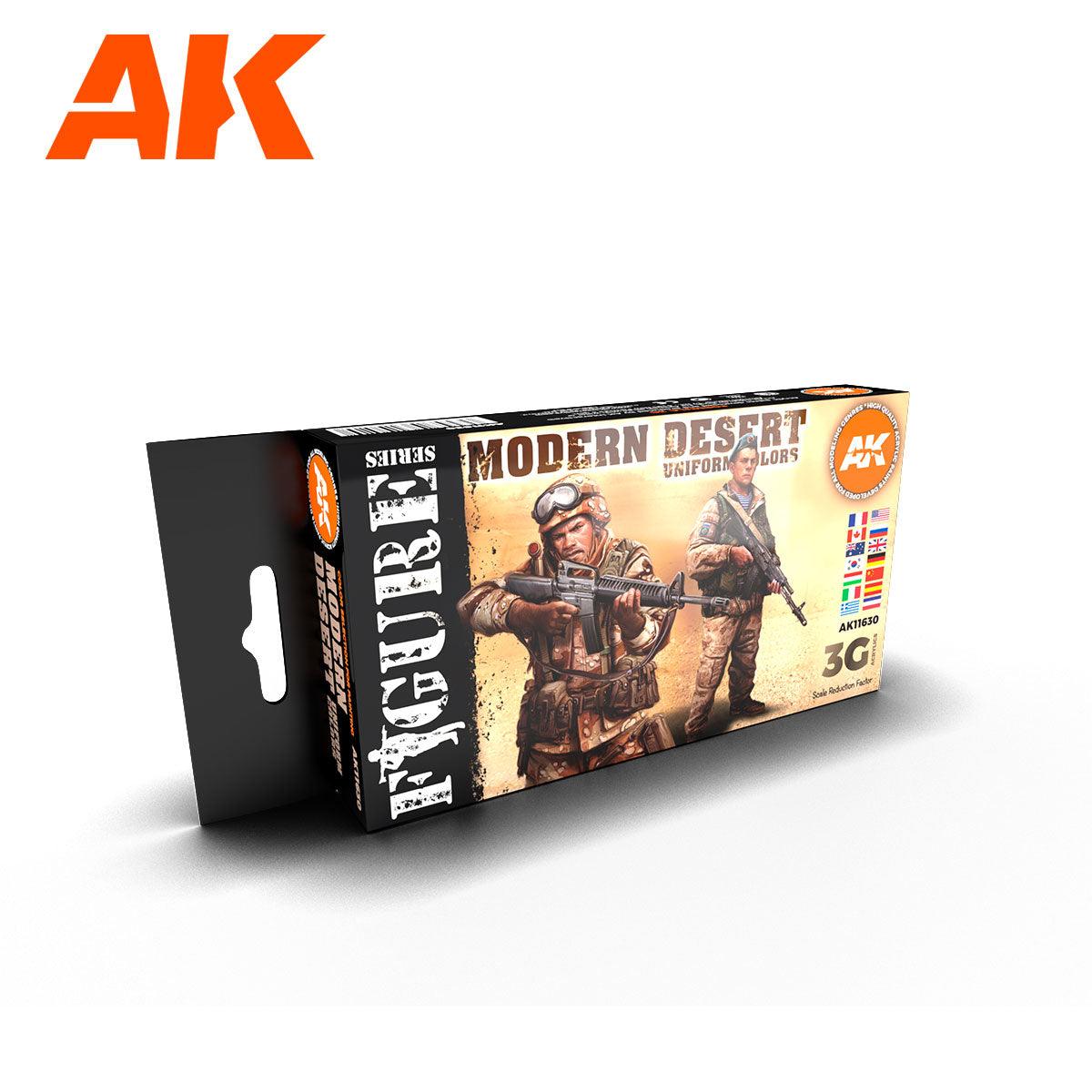 Ak Interactive Modern Desert Uniform Colors 3g Figure Paint Set AK11630 - Hobby Heaven
