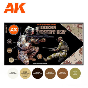 Ak Interactive Modern Desert Uniform Colors 3g Figure Paint Set AK11630 - Hobby Heaven