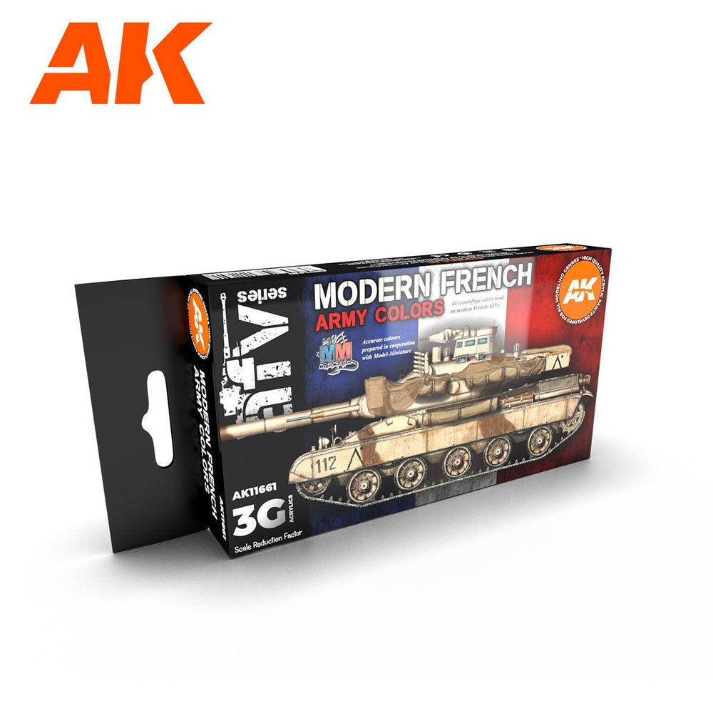 AK Interactive Modern French Afv 3G Paints Set AFV AK11661 - Hobby Heaven
