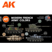 AK Interactive Modern French Afv 3G Paints Set AFV AK11661 - Hobby Heaven