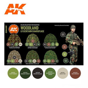 Ak Interactive Modern Woodland And Flecktarn Camouflages 3g Figure Paint Set AK11632 - Hobby Heaven