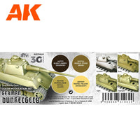 AK Interactive Modulation German Dunkelgelb 3G Paints Set AFV AK11640 - Hobby Heaven