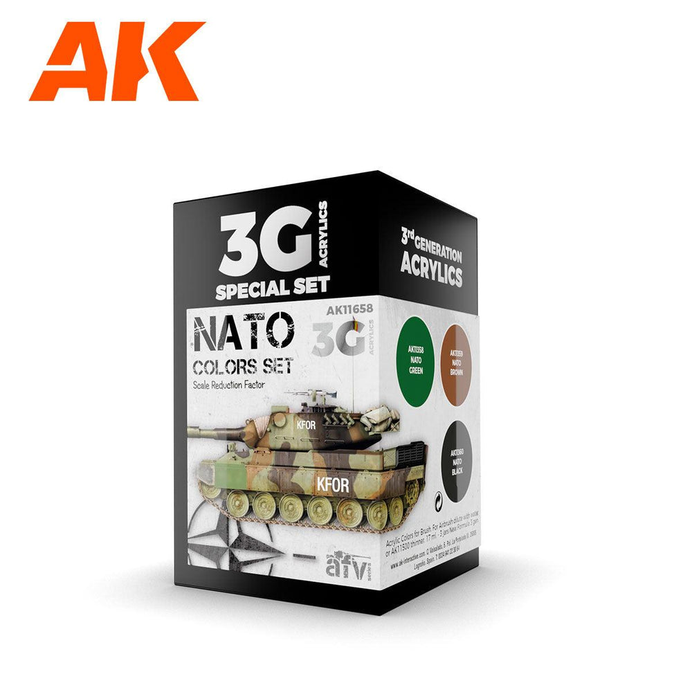 AK Interactive Nato Colors 3G Paints Set AFV AK11658 - Hobby Heaven