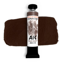 AK Interactive Old Rust Gouache Paint 20ml (AKG10) for realistic weathered rust effects in modeling.
